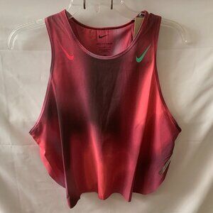 NIKE ADV Aeroswift Running Tank in Burgundy Crush Sz LARGE